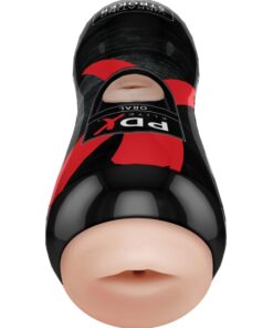 Pipedream – PDX Elite – Vibrating Oral Stroker – Light/Black