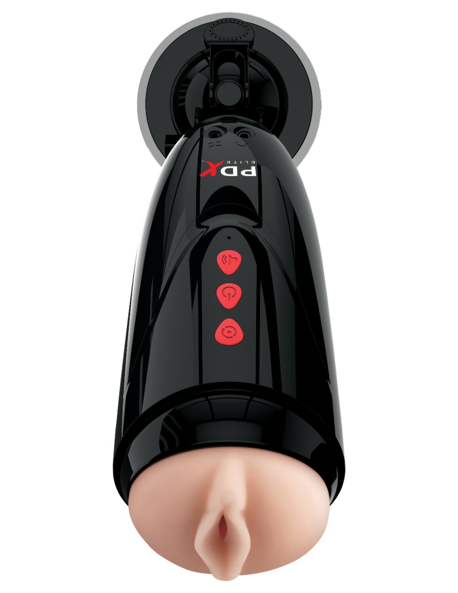 Pipedream – PDX Elite – Dirty Talk Starter Stroker – Light/Black