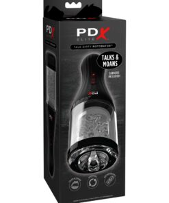 Pipedream – PDX Elite – Talk Dirty Rotobator – Clear/Black