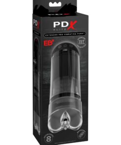 Pipedream – PDX Elite – Extender Pro Vibrating Pump – Clear/Black