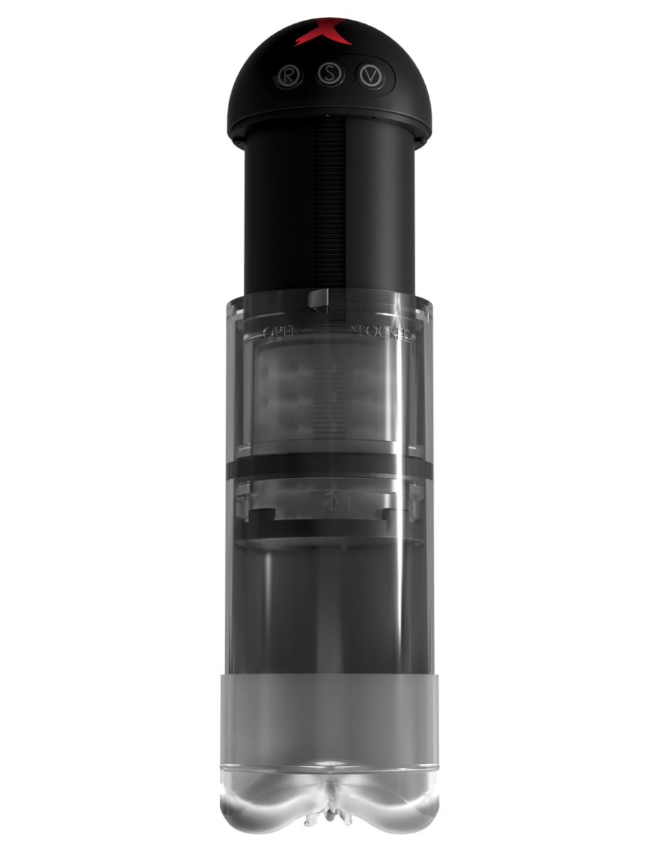 Pipedream – PDX Elite – Extender Pro Vibrating Pump – Clear/Black