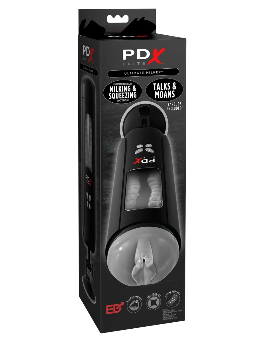 Pipedream – PDX Elite – Ultimate Milker – Clear/Black