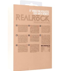 Real Rock - Vibrating Cock & Balls 8 inches - Skin