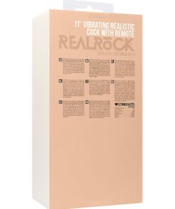 Real Rock - Vibrating Cock & Balls 11 inches - Skin