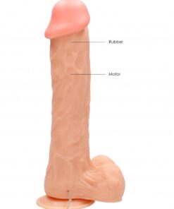 Real Rock - Vibrating Cock & Balls 11 inches - Skin