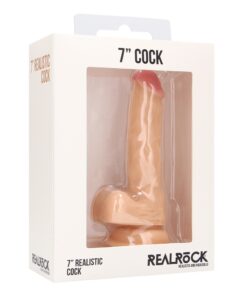 Real Rock Skin - Realistic Cock 7" With Scrotum