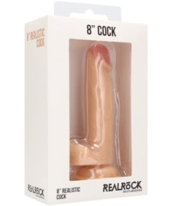 Real Rock Skin - Realistic Cock 8" With Scrotum