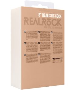 Real Rock Skin - Realistic Cock 8" With Scrotum