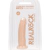 Real Rock Silicone Dildo Without Balls 6" (Flesh)