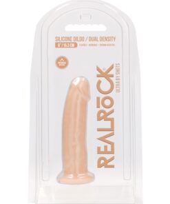Real Rock Silicone Dildo Without Balls 6" (Flesh)