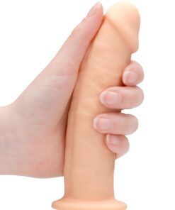 Real Rock Silicone Dildo Without Balls 6" (Flesh)