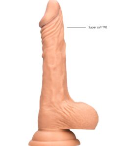Real Rock - Dong W Testicles 9 inches - Flesh
