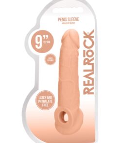 Real Rock Penis Sleeve 9" (Flesh)