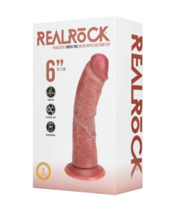 Real Rock – Vibrating Regular Curved Cock – 6 / 15 5 cm – Tan