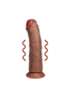 Real Rock – Vibrating Regular Curved Cock – 6 / 15 5 cm – Tan