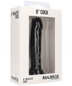 Real Rock – Realistic Dildo 8 inches – Black