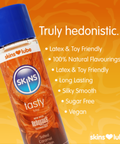 Skins Salted Caramel Water Based Lubricant 4.4 fl oz (130ml)
