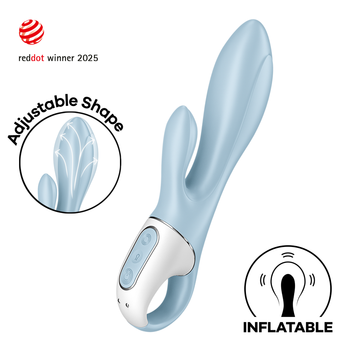 Satisfyer Air Pump Bunny 1 – Ice Blue