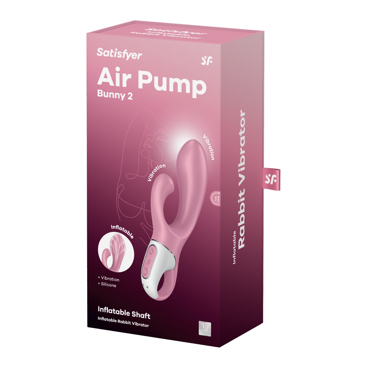 Satisfyer Air Pump Bunny 2 – Light Red