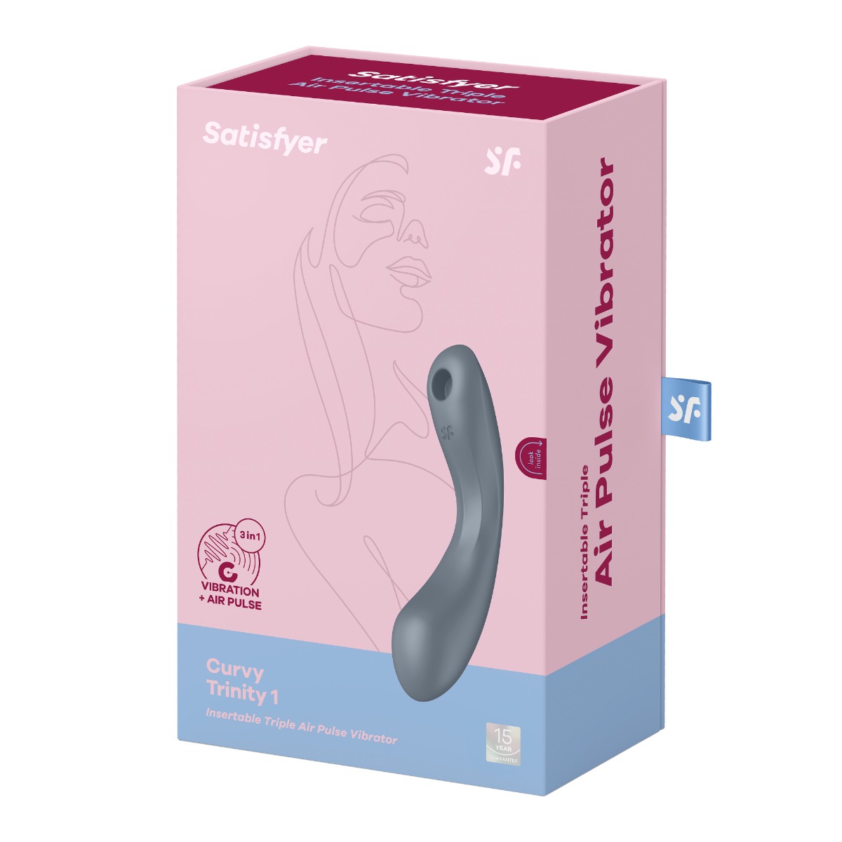 Satisfyer Curvy Trinity 1 – Bluegrey