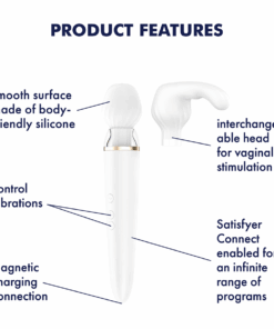 Satisfyer Double Wand-er white incl. Bluetooth and App