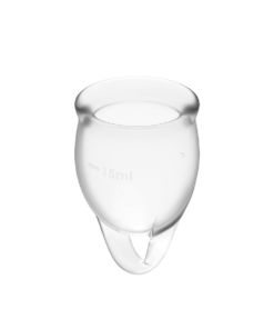 Satisfyer Feel Confident Menstruation Cup Clear 2-pack