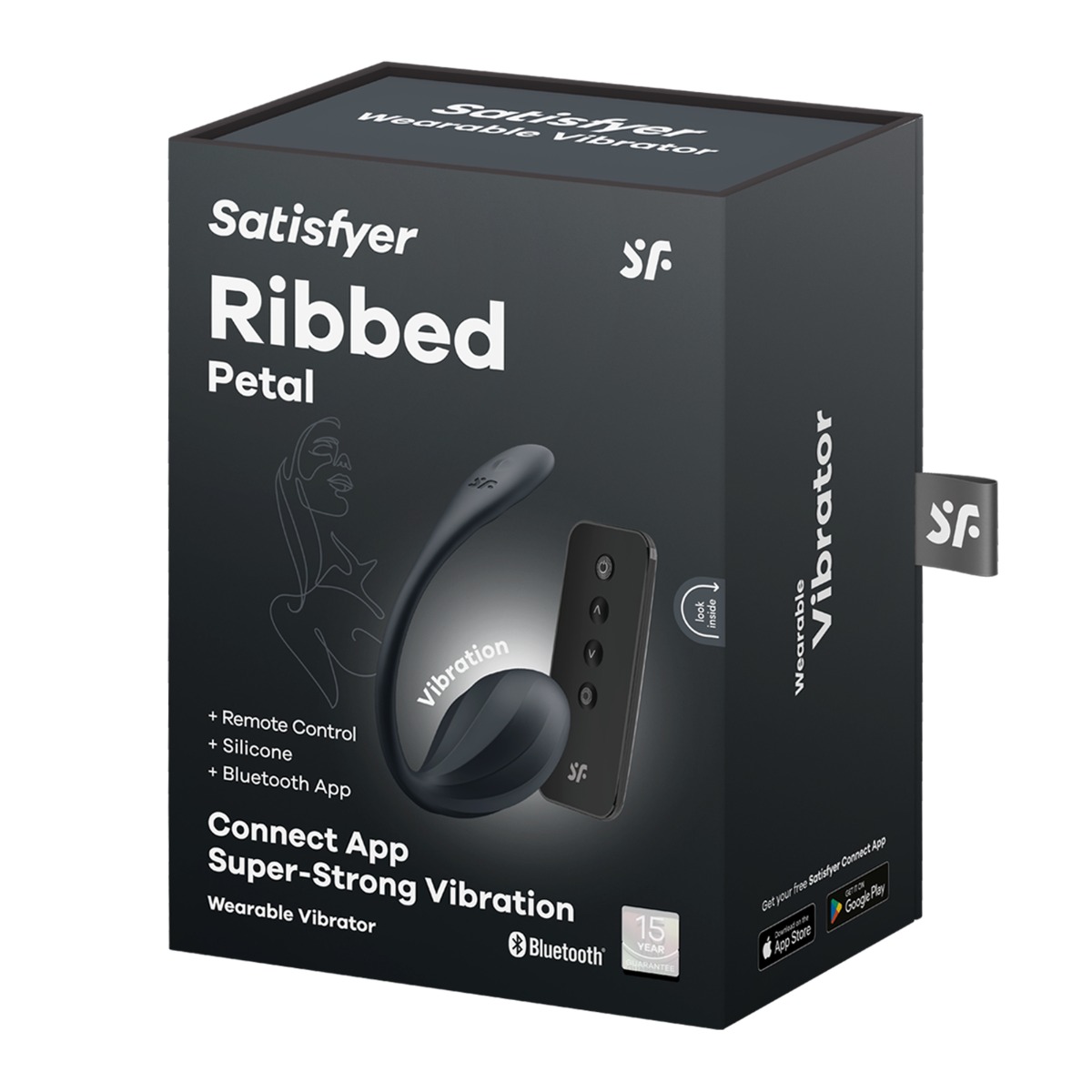 Satisfyer Ribbed Petal – Black