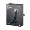 Satisfyer Triple Crystal 1 Glass Dildo – Black