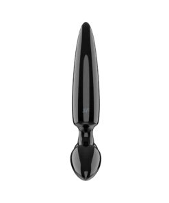 Satisfyer Triple Crystal 1 Glass Dildo – Black