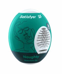 Satisfyer Masturbator Egg Single (Naughty) - Dark Green