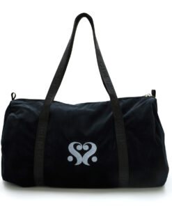 SEI MIO – Velvet Duffle Bag – Black