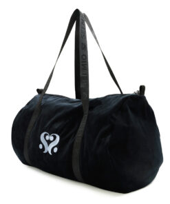 SEI MIO – Velvet Duffle Bag – Black
