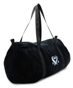 SEI MIO – Velvet Duffle Bag – Black