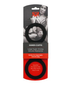 SEI MIO – Handi-Cuffs – Large Super Strong Silicone Restraint Cuffs