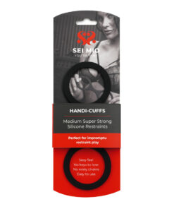SEI MIO – Handi-Cuffs – Medium Super Strong Silicone Restraint Cuffs