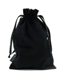 SEI MIO – Velvet Drawstring Bag – Black (300mm x 200mm)