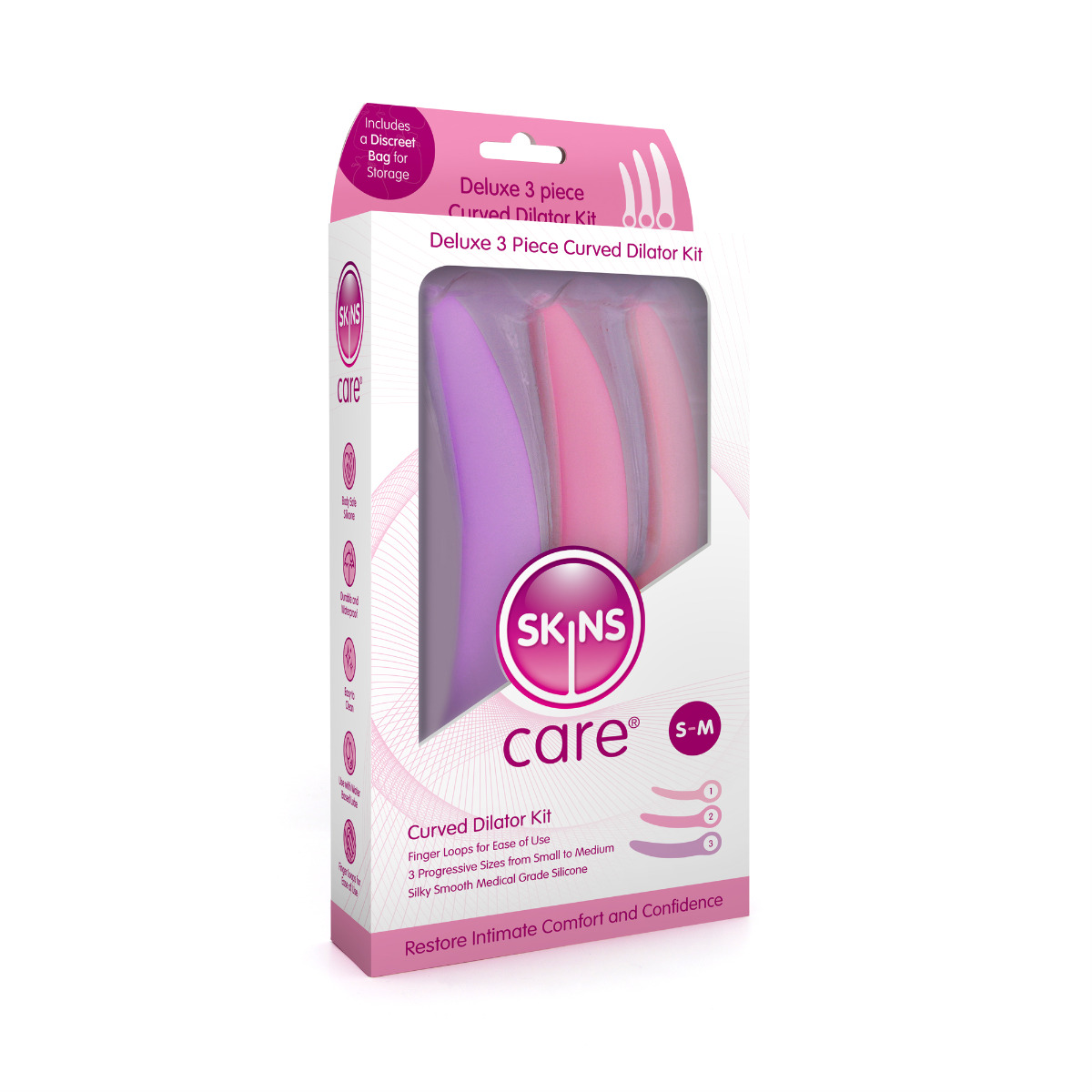 Skins Care – Curved Dilators – 3pc Set (Small – Medium)