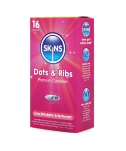 Skins Condoms Dots & Ribs 16 Pack