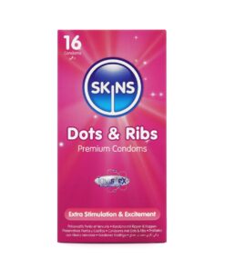 Skins Condoms Dots & Ribs 16 Pack