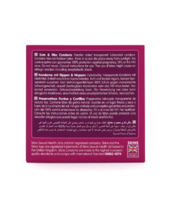 Skins Condoms Dots & Ribs 4 Pack