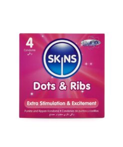 Skins Condoms Dots & Ribs 4 Pack