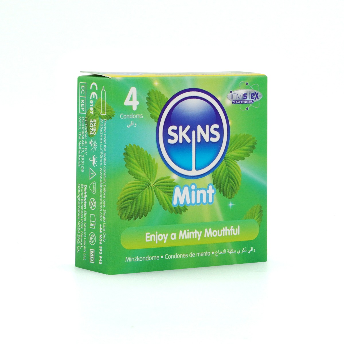 Skins Condoms Mint 4 Pack