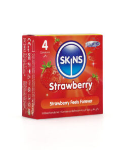 Skins Condoms Strawberry 4 Pack