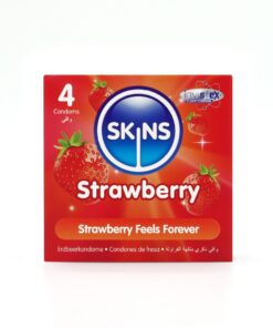Skins Condoms Strawberry 4 Pack