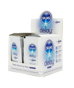 Skins Natural Delay Serum Foil 54 x 5ml Sachets with POS (fragrance free)