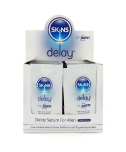 Skins Natural Delay Serum Foil 54 x 5ml Sachets with POS (fragrance free)