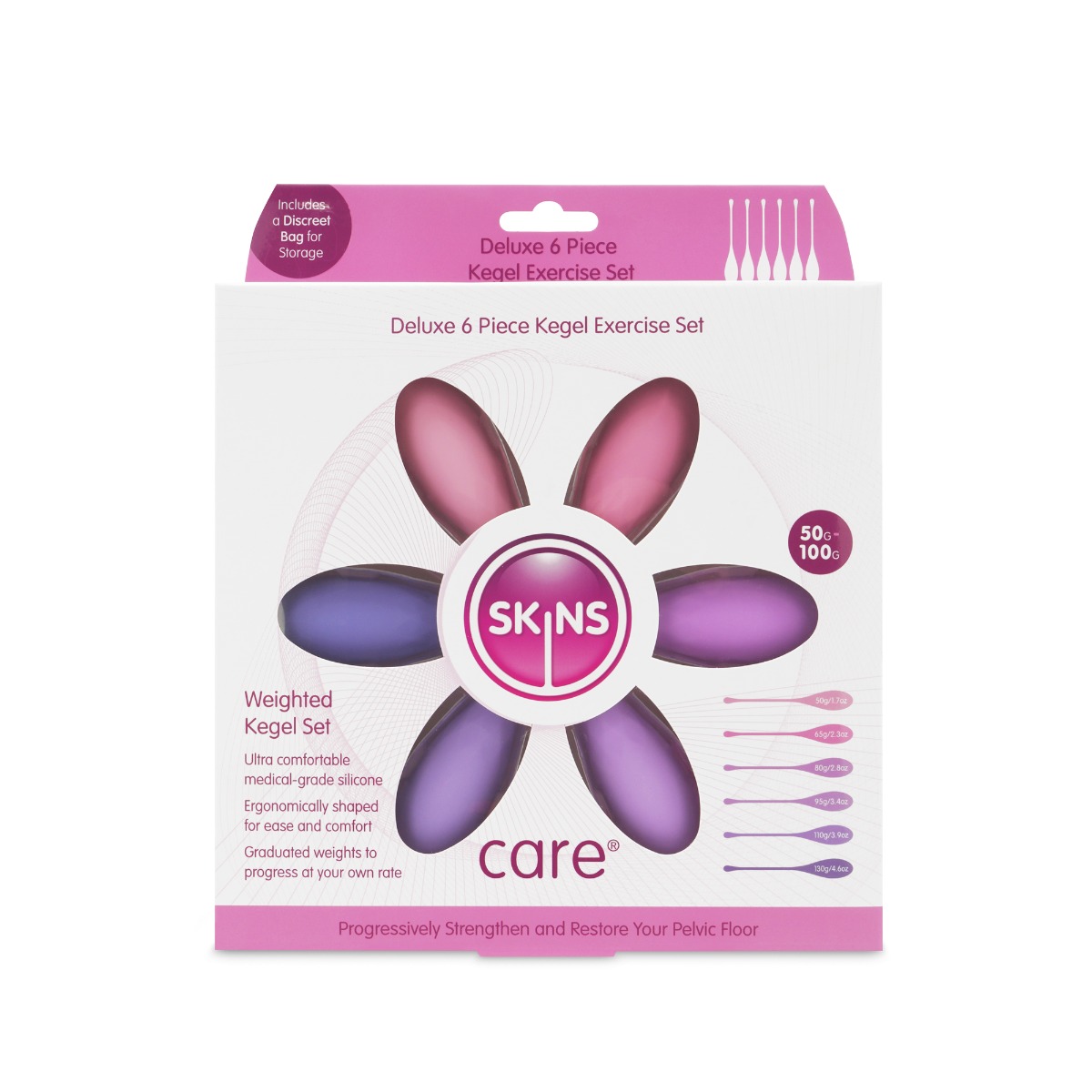 Skins Care – Kegel Exercise Set – 6pc Set