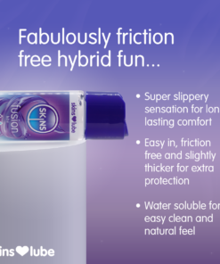 Skins Fusion Hybrid Silicone and Water Based Lubricant 4.4 fl oz (130ml)