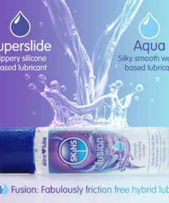 Skins Fusion Hybrid Silicone and Water Based Lubricant 4.4 fl oz (130ml)