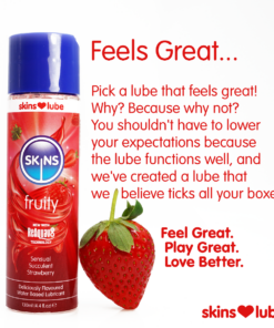 Skins Strawberry Water Based Lubricant – 5ml Foil